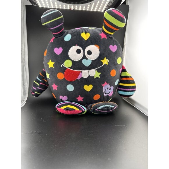 Little Miss Matched Black Silly Monster Pillow Buddy  13"  Plush Stuffed Animal - Picture 2 of 14